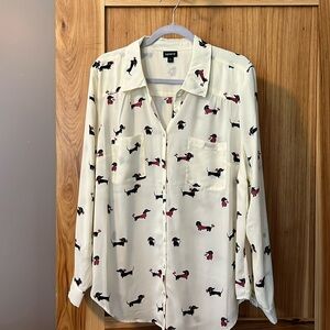 Torrid Dachshund Blouse Women's Plus Size 2